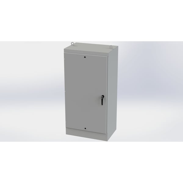 Saginaw Control & Engineering 3 Point Latch with Padlock/Keylock Handle Electrical Enclosures, 72 in H, 24 in D, 36 in W SCE-72EL3624FS - main